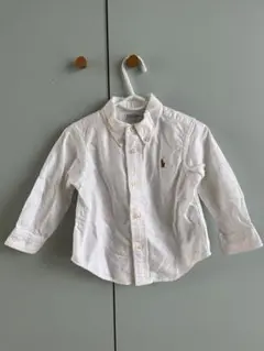 ★新品未使用★Ralph Lauren ホワイトボタンダウンシャツ★18M