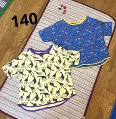 マーキーズ　ビッグフィールド　ワッフルTシャツ　140 キリン　飛行機