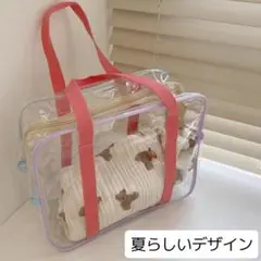 プールバック 　クリアバッグ トート ビニールバッグ 防水 撥水　夏休みセール