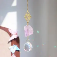 ピンククリスタル サンキャッチャー