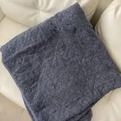 ニトリ　敷きパッド　ダブルベッド　ダブル　ゴム付き　ネイビー