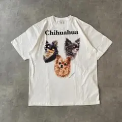 アニマルTシャツ チワワ Tシャツ 犬 XL 白 ホワイト 15442