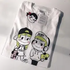 s1640 PEKO & POKO Tシャツ ペコちゃん ポコちゃん Mサイズ