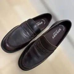 Sperry Top-spider メンズローファー　レザー　ブラウン　25.0