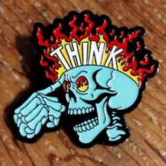 ピンバッチ　THINK　メッチャ考えてます！！
