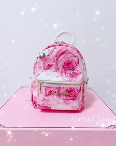 エミリアウィズ おしゃれな ローズ柄 リュック バッグ