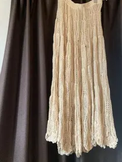 クロシェ編み ロングスカート