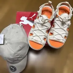 PUMA シリア ウェッジサンダル　UVカットキャップセット