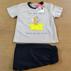 W☆新品☆トムとジェリー☆パジャマ☆半袖・短パンツ☆サイズ１００ｃｍ☆茶色・黒色