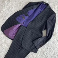 【良品】青山　ビジネススーツ　カノニコ　フランネルウール　セットアップ　YA4