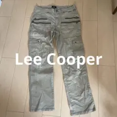 Lee Cooper ライトベージュ 作業着 カーゴパンツ ジッパーポケット付き