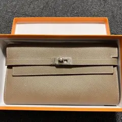 ★美品 エルメス ケリーウォレット エプソンC刻印