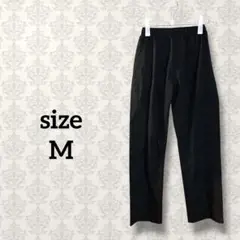 【M】美品 レインウェア パンツ ズボン ブラック 雨 レインスーツ 裾マジック