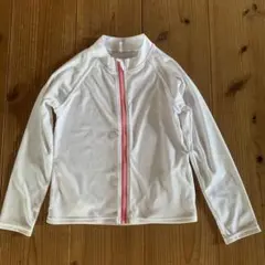 ホワイト ラッシュガード 100cm 長袖