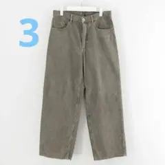 PIGMENT DYED FINX CORDUROY WIDE 5P PANTS