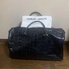 【レア品】GIORGIO ARMANI ジョルジオアルマーニ ボストンバッグ