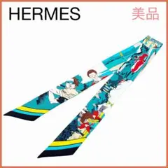 美品✨ エルメス HERMES WOW アメコミ風 ツイリースカーフ
