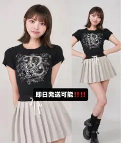 darich DRビジューフラワーニットトップス ダーリッチ ブラック 黒