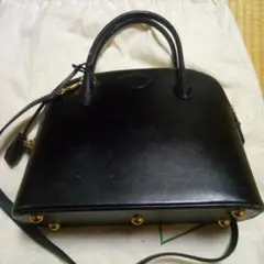 OLIER DE VOSGES 黒 レザーハンドバッグ