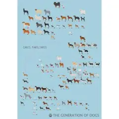 90s vintage 犬の系統図　ポスター　the dog 当時物　動物 90s vintage 犬の系統図 ポスター the dog 当時物 動物