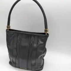 ブルガリ ショルダーバッグ ビーゼロワン オールレザー ブラック