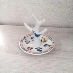 マタノアツコ　青い鳥　アクセサリートレイ　リングホルダーツリー
