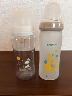 Pigeon 哺乳瓶 240ml 300ml 2本セット　ガラス　プラスチック