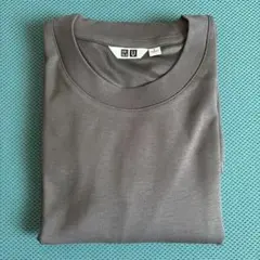 ユニクロエアリズム コットンTシャツ長袖 2024年製パープルカラー 新品未使用