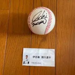 千葉ロッテマリーンズ　伊志嶺翔太コーチ　サインボール