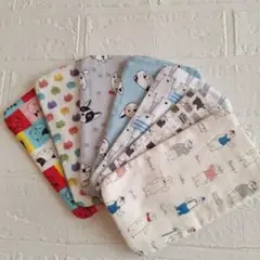 ６重ガーゼミニハンカチ　7枚セット