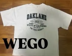 WEGO オーバーサイズ 半袖Tシャツ ホワイト L