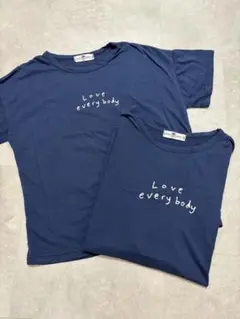 美品　親子お揃いTシャツ　リンクコーデ