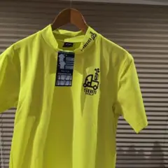 【SBMG】半袖モックネック　ライム　Lサイズ　　　①