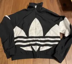 adidas アディダス　ビッグロゴ　ナイロンジャケット　サイズM