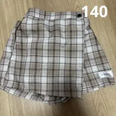 チェック　キュロット