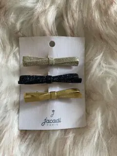 jacadi リボンヘアピン 3個セット