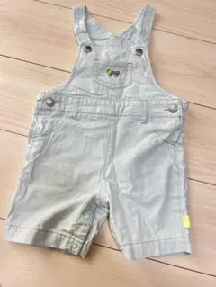 べべ　ライオン刺繍デニムオーバーオール 95cm