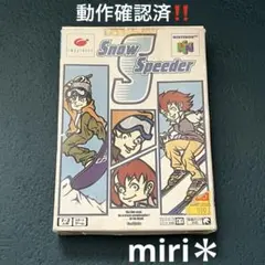 動作確認済‼️Nintendo64 スノースピーダー　箱付きです‼️