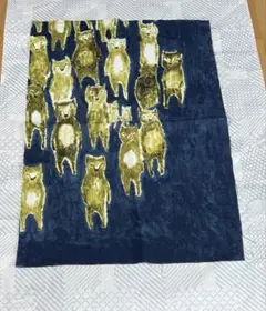 ミナペルホネン alive navy 大きめハギレ