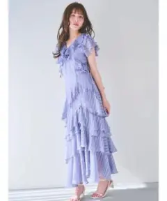 dazzlin バリエフルイドワンピース BLUE