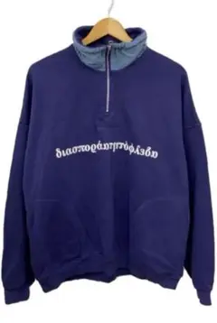 Diaspora Skateboards ハーフジップ スウェット