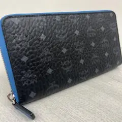 未使用品✨ MCM 長財布 レザー シボ革 ヴィセトス ラウンドファスナー