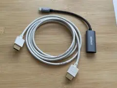 ANKER USB-C HDMI変換ケーブル& ELECOMケーブルセット