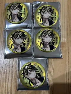 東京リベンジャーズ マイキーマート マットメタリック缶バッジ 羽宮一虎 5枚
