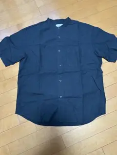UNIQLOユニクロ 半袖ボタンシャツ 黒L