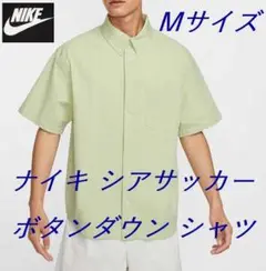 C2新品 M ナイキ シアサッカー ボタンダウン シャツ FN3223-371