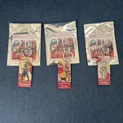 ハイキュー　モンハン　メタリックキーホルダー3種セット