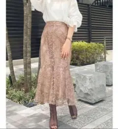 マーキュリーデュオ　レースイレヘムマーメイドスカート