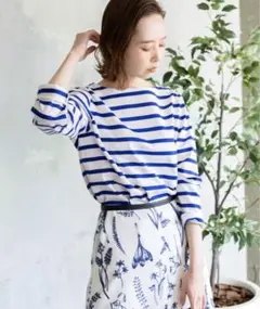 美品 IENA Mackintorh 別注 ボーダープルオーバー カットソー