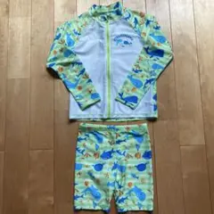 クジラ柄のUVカット水着セット120